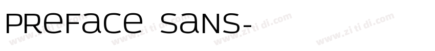 Preface Sans字体转换